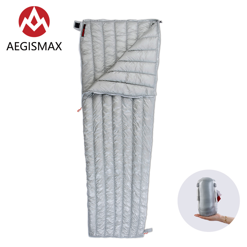 

AEGISMAX Envelope Sleeping Bag White Goose Down Ultralight 800FP Warm Outdoor Camping Hiking Backpack Waterproof Sleeping Bags