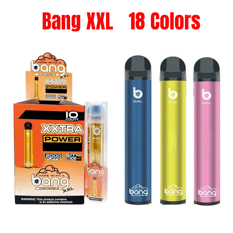 Bang XXL Disposable Device 800mAh Power Battery Pre-filled 6ml vape cartridges 2000 Puffs XXtra Kit Empty Pen VS PUFF Bars Flow XTRA Plus XL
Bang XXL Disposable Device 800mAh Power Battery Pre-filled 6ml vape cartridges 2000 Puffs XXtra Kit Empty Pen VS PUFF Bars Flow XTRA Plus XL