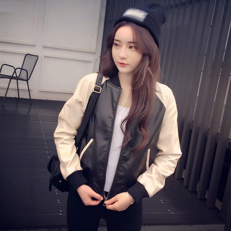 Faux Leather Jacket Women Korean Casual Loose Personality Ladies Motorcycle Thin Short Jacket Long Sleeve Short Coat Patchwork, As picture
Faux Leather Jacket Women Korean Casual Loose Personality Ladies Motorcycle Thin Short Jacket Long Sleeve Short Coat Patchwork, As picture