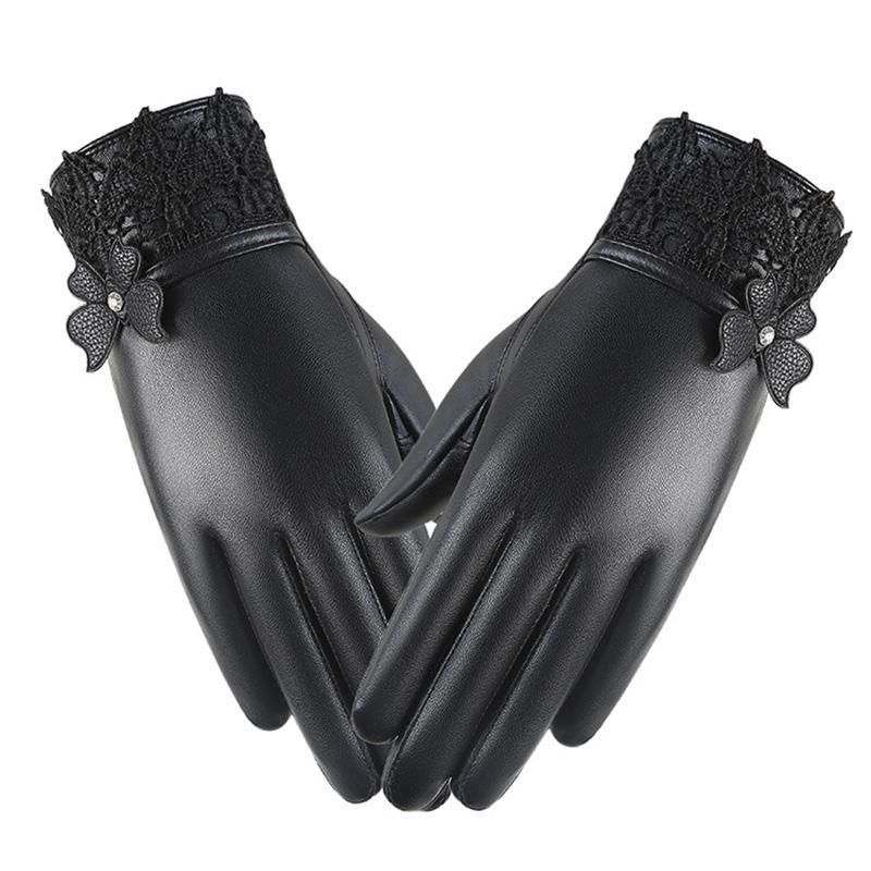Five Fingers Gloves Lady Drivers Driving And Cycling Warm Touch Screen Diamond Bow Knot Black L26
Five Fingers Gloves Lady Drivers Driving And Cycling Warm Touch Screen Diamond Bow Knot Black L26