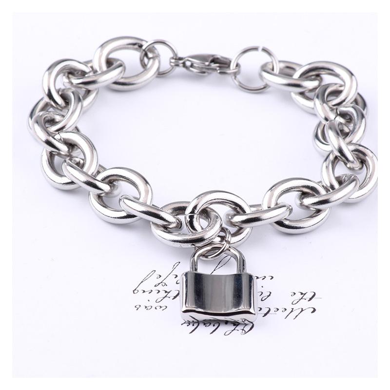 bracelet for women stainless steel lock bracelet men accessories o chain on the hand charms hip hop wholesale
bracelet for women stainless steel lock bracelet men accessories o chain on the hand charms hip hop wholesale