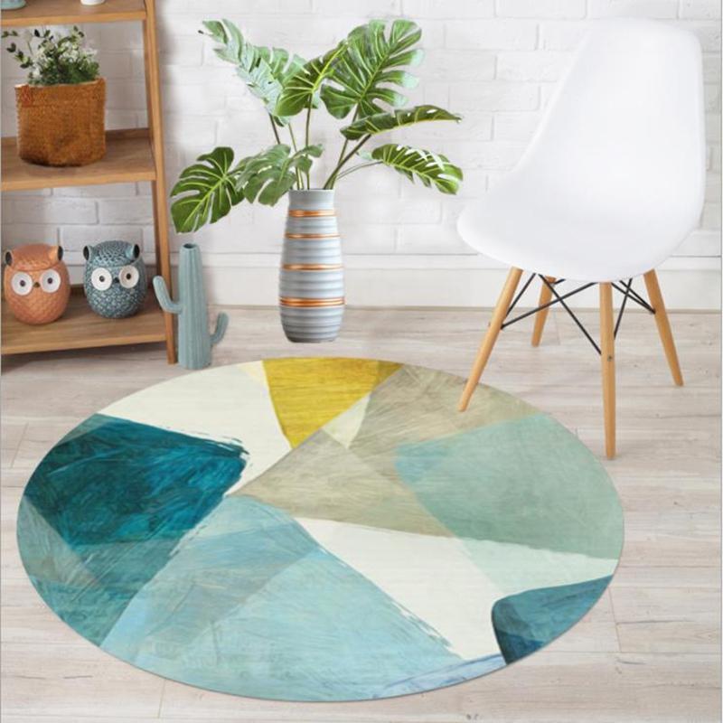 Carpets Round Carpet Nordic Style Geometric Print Hanging Basket Foot Mat Study Chair Cushion Coffee Table Floor Bay Window Rugs
Carpets Round Carpet Nordic Style Geometric Print Hanging Basket Foot Mat Study Chair Cushion Coffee Table Floor Bay Window Rugs