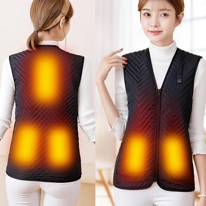 Unisex Smart Heating Vest Winter Warm Sleeveless USB 3 Gears Heating Jacket Outdoor Suitable Electric Sports Vest, Black
Unisex Smart Heating Vest Winter Warm Sleeveless USB 3 Gears Heating Jacket Outdoor Suitable Electric Sports Vest, Black