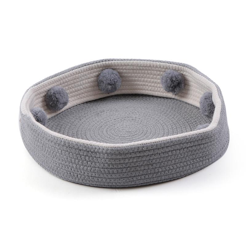 Round Pet Bed Basket Nest Cotton Rope Bed Scratcher Round Folding Cave for Cats Dogs Pets
Round Pet Bed Basket Nest Cotton Rope Bed Scratcher Round Folding Cave for Cats Dogs Pets