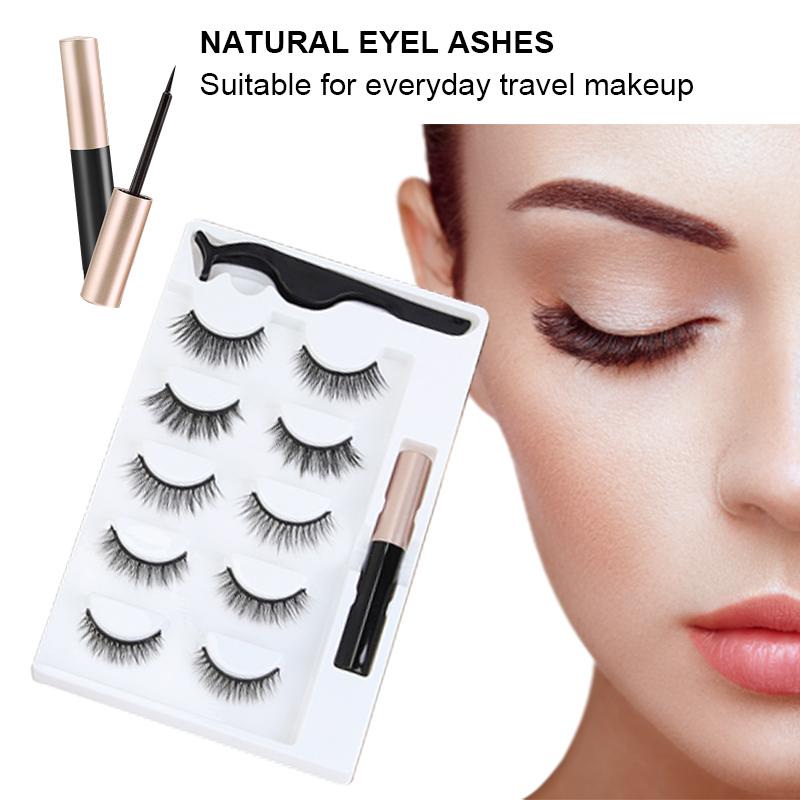 False Eyelashes 5 Pairs Of 3D Magnetic Eyeliner Lasting Liquid False Eyelashes Set Magnet Makeup Tools Accessories
False Eyelashes 5 Pairs Of 3D Magnetic Eyeliner Lasting Liquid False Eyelashes Set Magnet Makeup Tools Accessories
