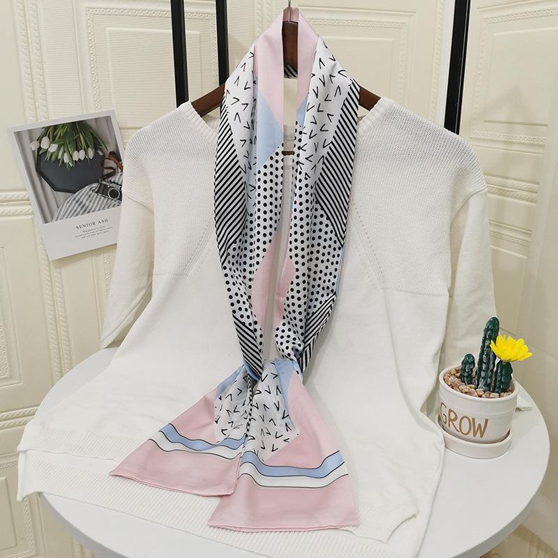 14*145cm Skinny Silk Scarf New Design Bag Scarfs for Women Headscarf Long Handle Bag Scarves Wraps 31 Styles
14*145cm Skinny Silk Scarf New Design Bag Scarfs for Women Headscarf Long Handle Bag Scarves Wraps 31 Styles
