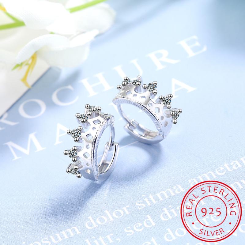 Stud 925 Sterling Silver Earring Crystal Crown Earrings For Women Korean Girl Ear Jewelry Female 2021
Stud 925 Sterling Silver Earring Crystal Crown Earrings For Women Korean Girl Ear Jewelry Female 2021