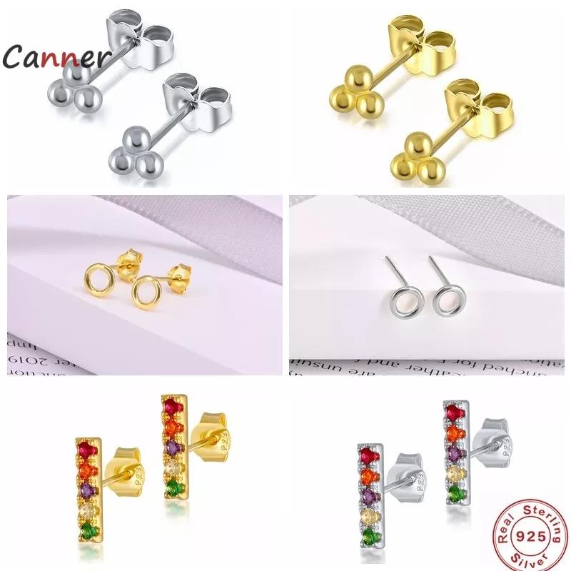 Stud Canner Minimalist 925 Sterling Silver Three Ball Earrings Delicate Tiny Dot Small Cartilage Piercing Earring
Stud Canner Minimalist 925 Sterling Silver Three Ball Earrings Delicate Tiny Dot Small Cartilage Piercing Earring