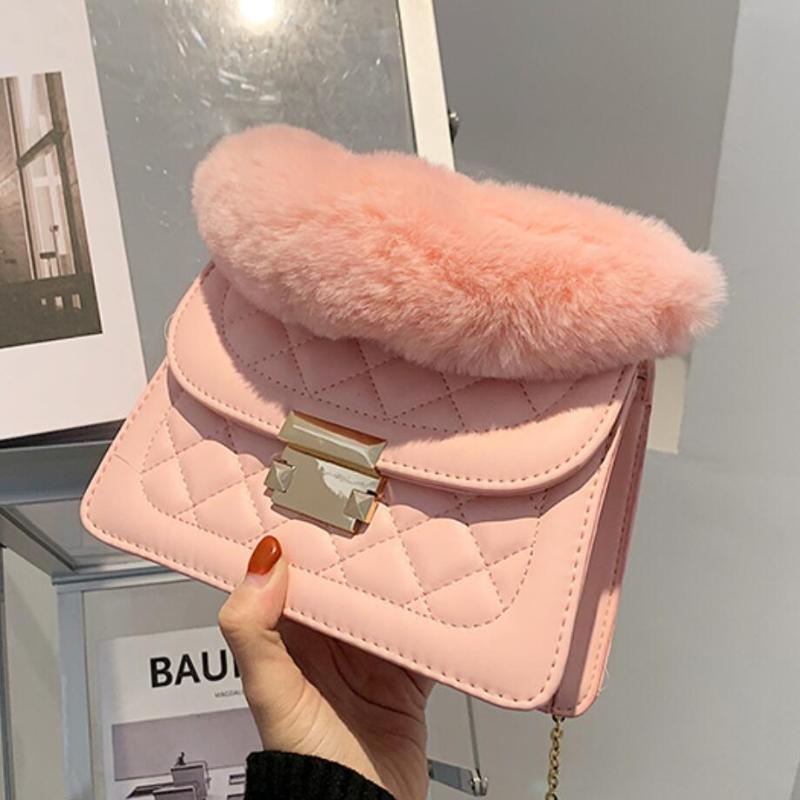 Lattice Plush Small Tote bag 2021 Fashion New High quality PU Leather Women's Designer Handbag Chain Shoulder Messenger Bag, Black
Lattice Plush Small Tote bag 2021 Fashion New High quality PU Leather Women's Designer Handbag Chain Shoulder Messenger Bag, Black