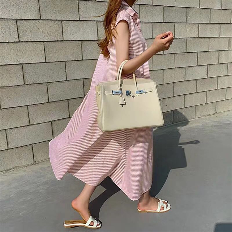 Colorfaith New Women Summer Shirt Dress 3 Colors Casual Sleeveless Striped Loose Lace Up Cotton and Linen Long Dress DR6970 T200603