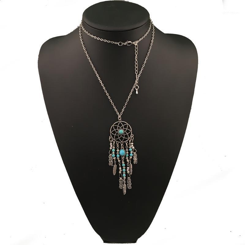 Long chain Feather stone Pendant Dreamcatcher Tassels Necklace For Women Fashion Charms Jewelry Bohemia1
Long chain Feather stone Pendant Dreamcatcher Tassels Necklace For Women Fashion Charms Jewelry Bohemia1