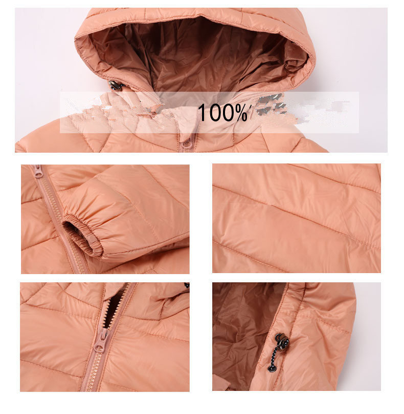 winter new products children's lightweight down jacket boys and girls candy color lightweight children's down jacket 2-8 ye 201126