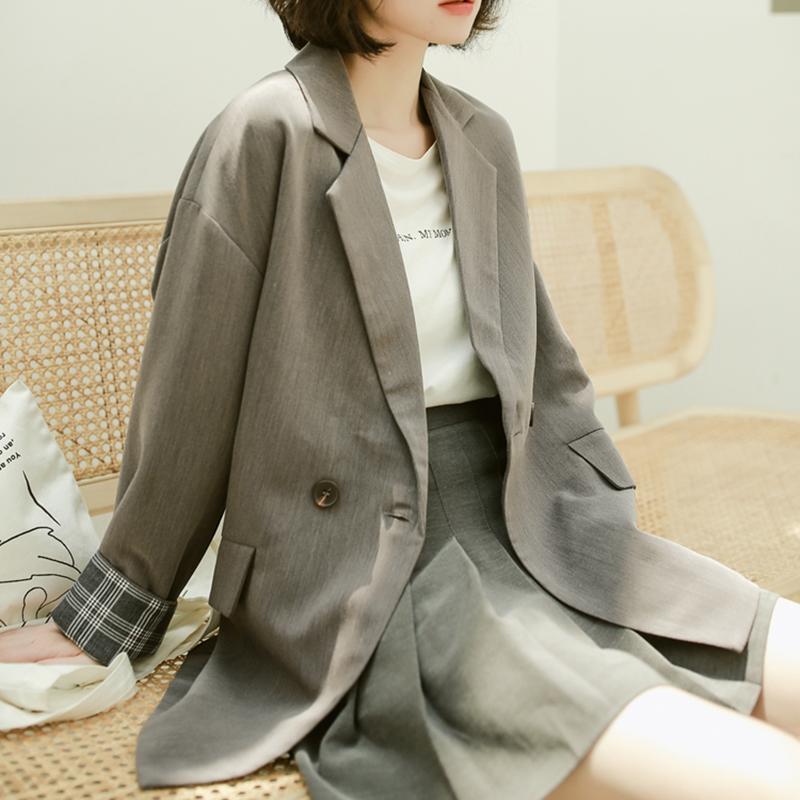 Vintage Black Blazers Women 2021 Fashion Lady Office Work Suit Pockets Jackets Coat Casual Loose Tops Double Breasted Outerwear
Vintage Black Blazers Women 2021 Fashion Lady Office Work Suit Pockets Jackets Coat Casual Loose Tops Double Breasted Outerwear