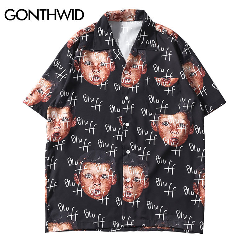 Harajuku Funny Summer Beach Hawaiian Shirts 2020 Mens Casual Short Sleeved Shirt Streetwear Hip Hop Male Aloha Shirts, Kg-1 
Harajuku Funny Summer Beach Hawaiian Shirts 2020 Mens Casual Short Sleeved Shirt Streetwear Hip Hop Male Aloha Shirts, Kg-1