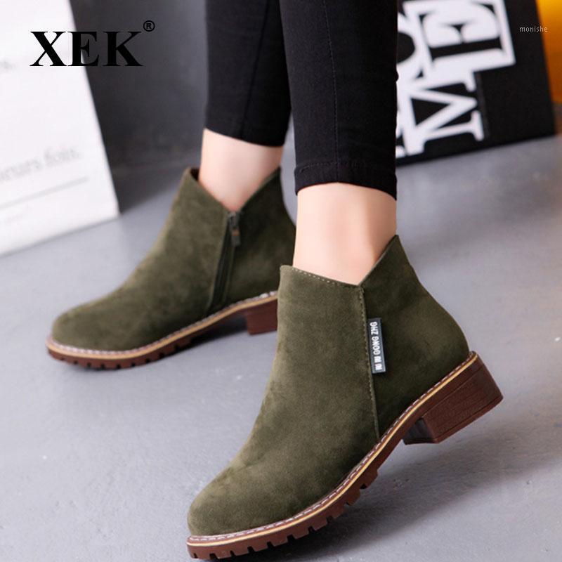 XEK Fashion Women shoes Boots Autumn Winter Boots Classic Zipper Snow Ankle Winter Suede Women Shoes ZLL1391, Black
XEK Fashion Women shoes Boots Autumn Winter Boots Classic Zipper Snow Ankle Winter Suede Women Shoes ZLL1391, Black