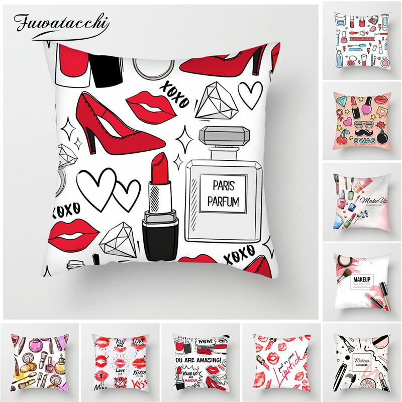 Fuwatacchi Lipstick Makeup Cushion Cover Perfume Bottles Pillow Cover for Sofa Home Chair Painted Decorative Pillows 45*45cm, Pc05686
Fuwatacchi Lipstick Makeup Cushion Cover Perfume Bottles Pillow Cover for Sofa Home Chair Painted Decorative Pillows 45*45cm, Pc05686