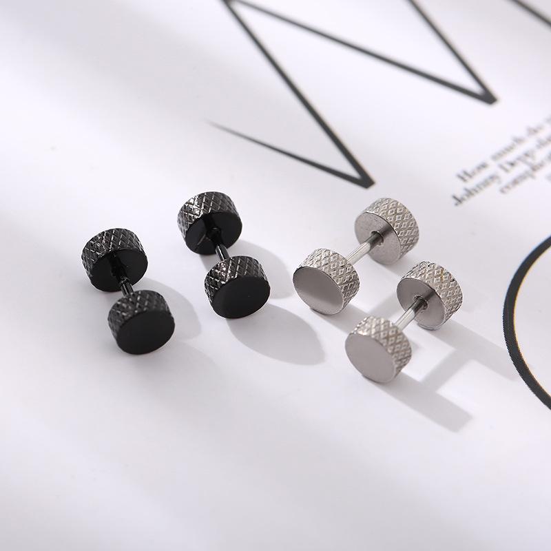 Ladies Men Stainless Steel Barbell Stud Earrings Round Hip Hop Rock Hipster Stud Earrings Jewelry
Ladies Men Stainless Steel Barbell Stud Earrings Round Hip Hop Rock Hipster Stud Earrings Jewelry