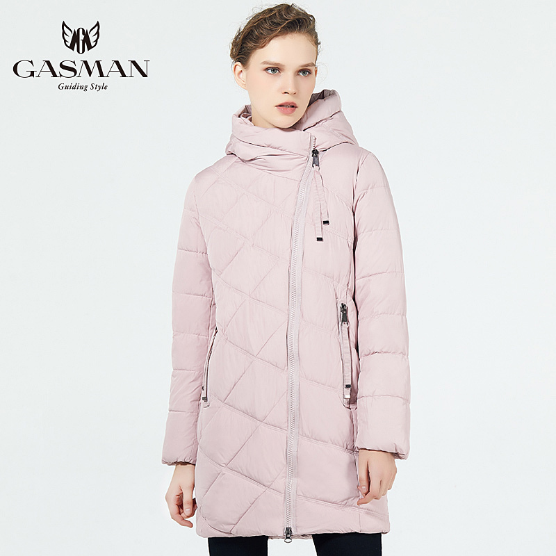 GASMAN New Winter Women's Jacket Down Female Fashionable Coat Hooded Warm Parkas Winter Outerwear Women High Quality 18806 201201