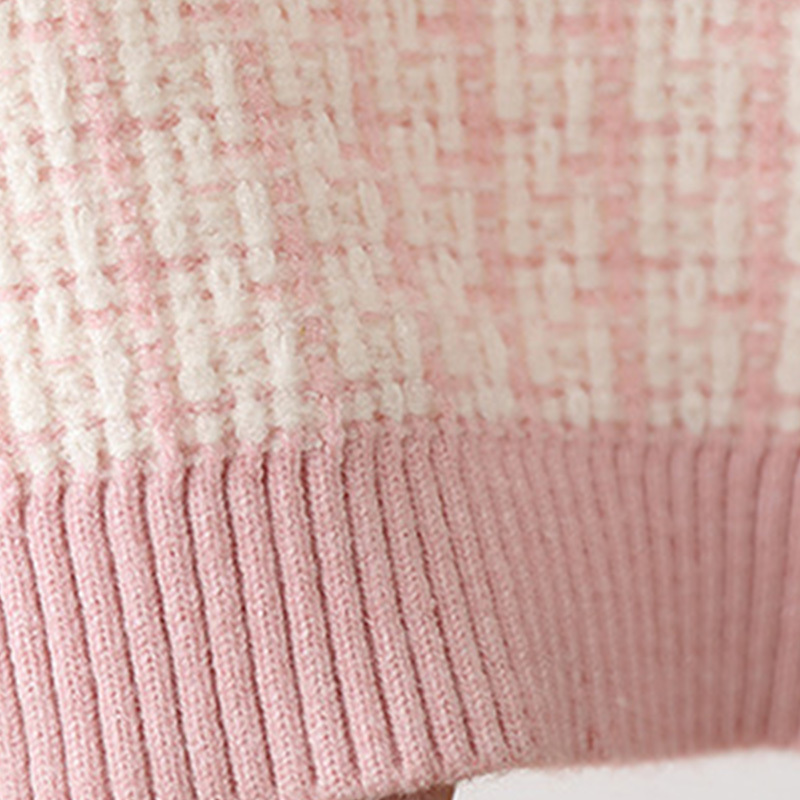 Humor Bear Girls Clothes Suit Autumn Winter New Plaid Doll Collar Girls Sweater+Skirt Sets Baby Kids Children Girls Clothing Y1107