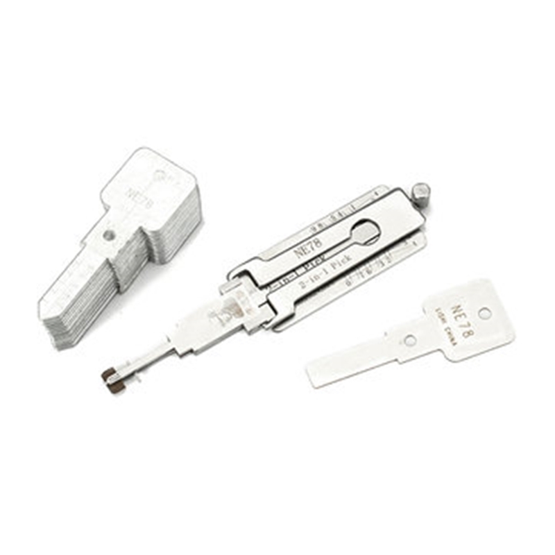 NE78 2 in 1 Car Door Lock Pick Decoder Unlock Tool Locksmith Tools