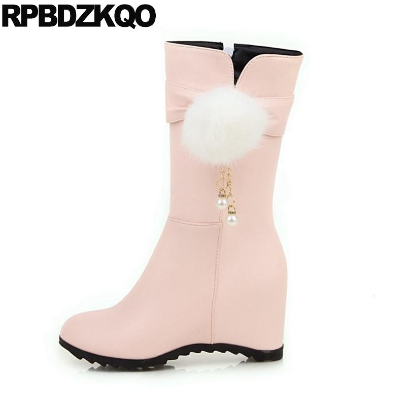 2020 12 44 beige big size mid calf pink hidden waterproof winter boots women plus high heel white fur shoes round toe 10 cheap, Black
2020 12 44 beige big size mid calf pink hidden waterproof winter boots women plus high heel white fur shoes round toe 10 cheap, Black