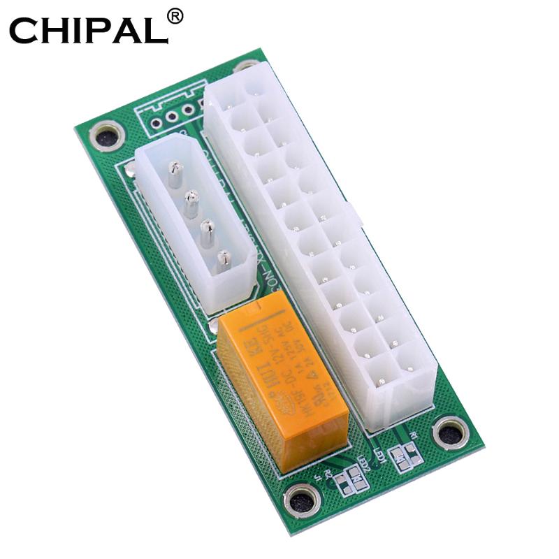CHIPAL Newest ATX 24Pin to 4Pin Dual PSU Power Supply Sync Synchronous Starter Extender Card for Litecoin Miner
CHIPAL Newest ATX 24Pin to 4Pin Dual PSU Power Supply Sync Synchronous Starter Extender Card for Litecoin Miner