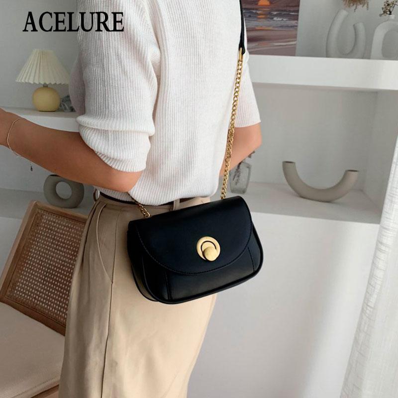ACELURE Fashion metal chain shoulder messenger bag for women single strap small crossody bag female solid PU leather saddle bags, Beige
ACELURE Fashion metal chain shoulder messenger bag for women single strap small crossody bag female solid PU leather saddle bags, Beige