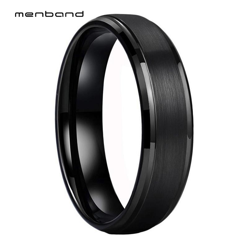 Black Wedding Band Women Tungsten Black Ring With Stepped Beveled Brushed Finish 6MM Ring Box Available
Black Wedding Band Women Tungsten Black Ring With Stepped Beveled Brushed Finish 6MM Ring Box Available