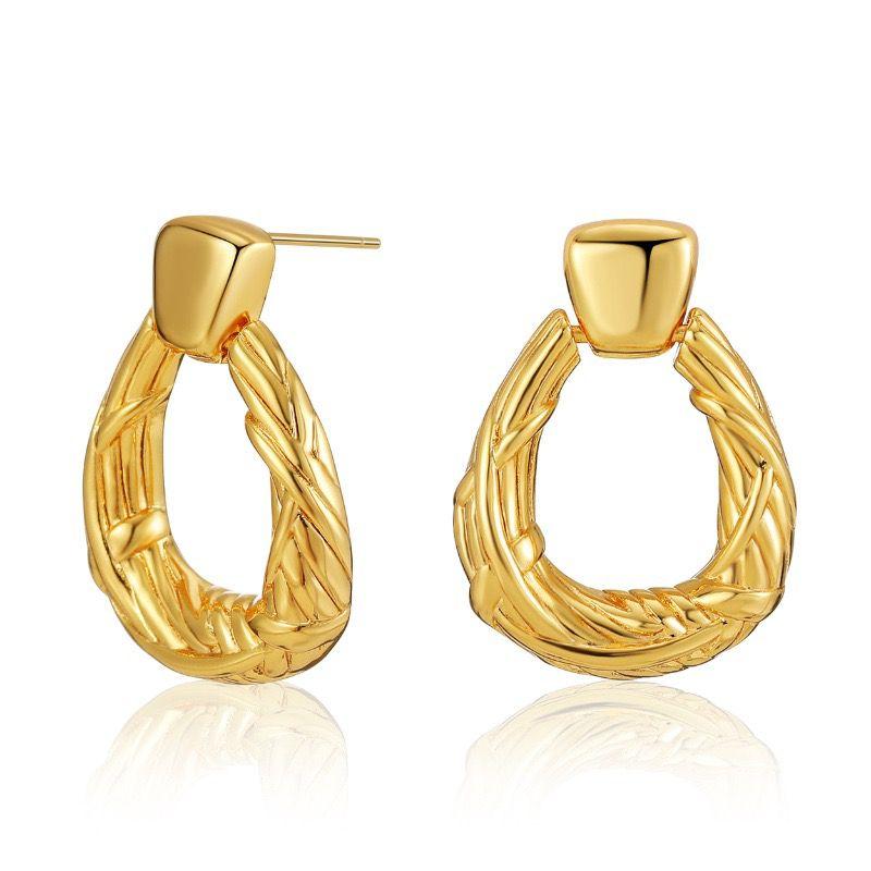 Dangle & Chandelier RUI JIA DUSK European And American Personality Ins Wind Geometric Drop-shaped Retro 18K Gold Plated Ladies Earrings, Silver
Dangle & Chandelier RUI JIA DUSK European And American Personality Ins Wind Geometric Drop-shaped Retro 18K Gold Plated Ladies Earrings, Silver