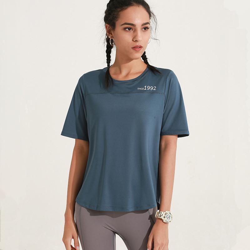 Summer New Yoga Short-Sleeve T Shirts Women Sports Quick-Drying Breathable Loose T Shirt Stretch Slim Letter Running Fitness Top1, Black
Summer New Yoga Short-Sleeve T Shirts Women Sports Quick-Drying Breathable Loose T Shirt Stretch Slim Letter Running Fitness Top1, Black