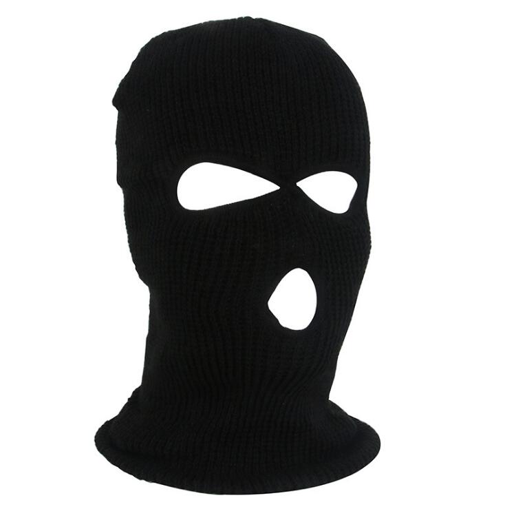 Winter warm hood men's ski and cold riding knitted hat electric motorcycle windproof mask sports face shield GD809