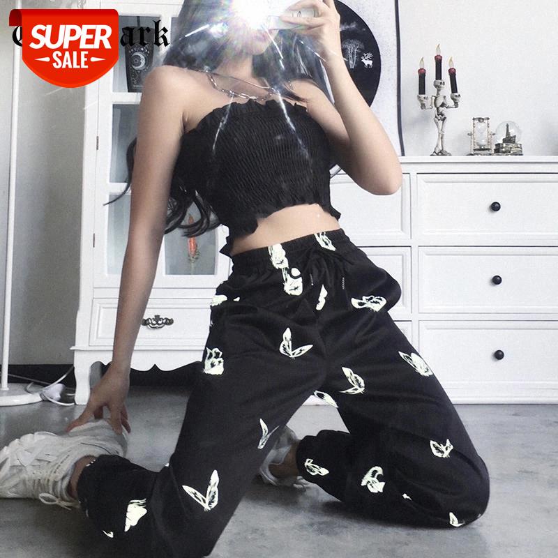 Goth Dark Casual Butterfly High Waist Trousers Summer Fashion Loose Hip Hop Straight Harajuku Long Pants Gothic 2020 Women Slim #0k8P, Black;white
Goth Dark Casual Butterfly High Waist Trousers Summer Fashion Loose Hip Hop Straight Harajuku Long Pants Gothic 2020 Women Slim #0k8P, Black;white