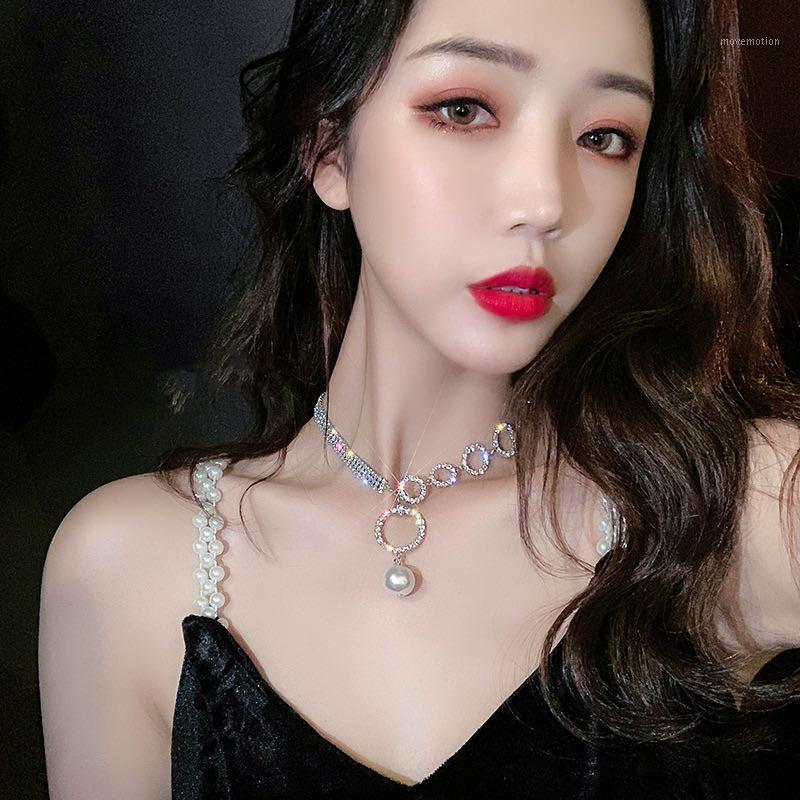 Fashion flash necklace romantic style women's Crystal Necklace New Hot selling unique round connection jewelry accessories1
Fashion flash necklace romantic style women's Crystal Necklace New Hot selling unique round connection jewelry accessories1