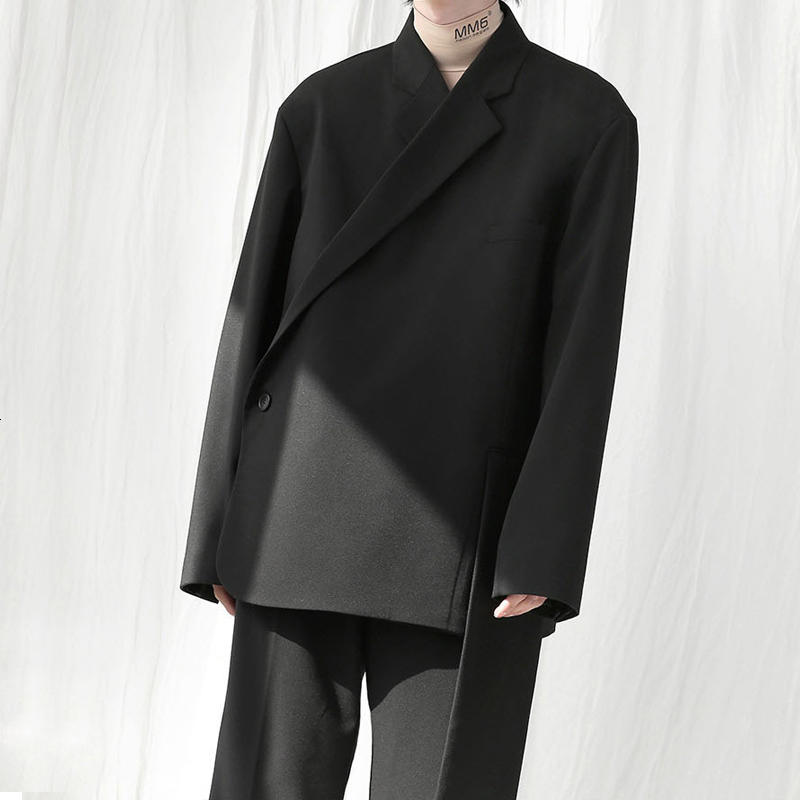 2021 New Asymmetrical Design Premium Jacket Self-indulgence Man Woman Korean Style Casual Suits BIRJ, Black pant
2021 New Asymmetrical Design Premium Jacket Self-indulgence Man Woman Korean Style Casual Suits BIRJ, Black pant