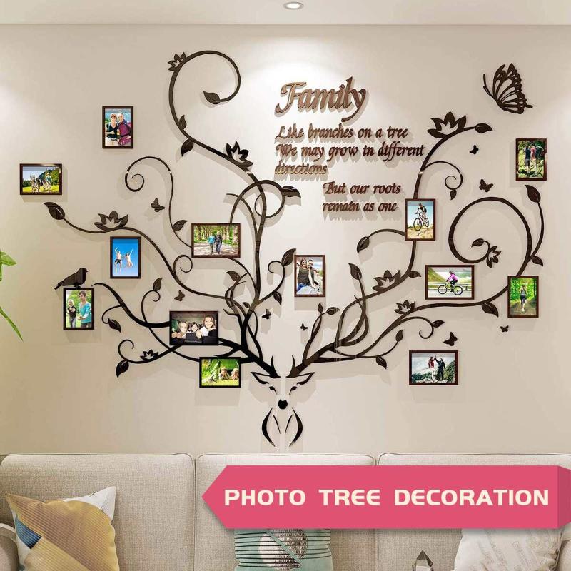 Family Tree Decoration Wall Sticker DIY Acrylic Photo Frame Wall Decals For Sofa TV Background Decor DIY Family Photo Frame
Family Tree Decoration Wall Sticker DIY Acrylic Photo Frame Wall Decals For Sofa TV Background Decor DIY Family Photo Frame