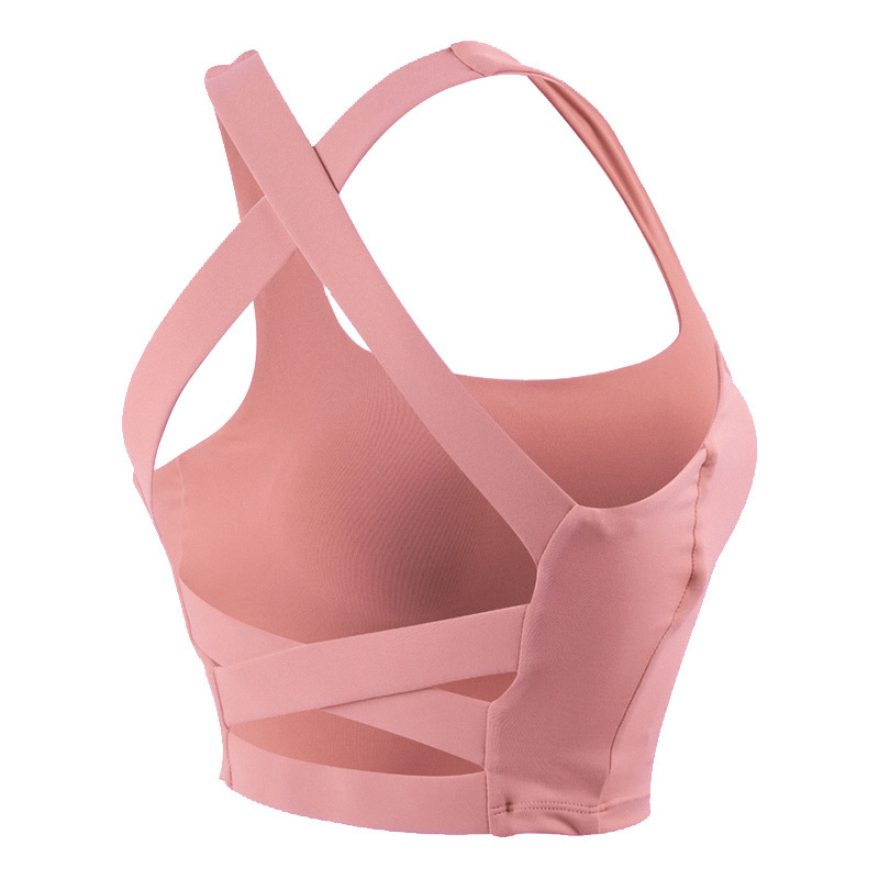 Camisoles Tanks Women sports bra fitness exercise yoga with chest pad running outdoor shockproof beautiful back underwear top