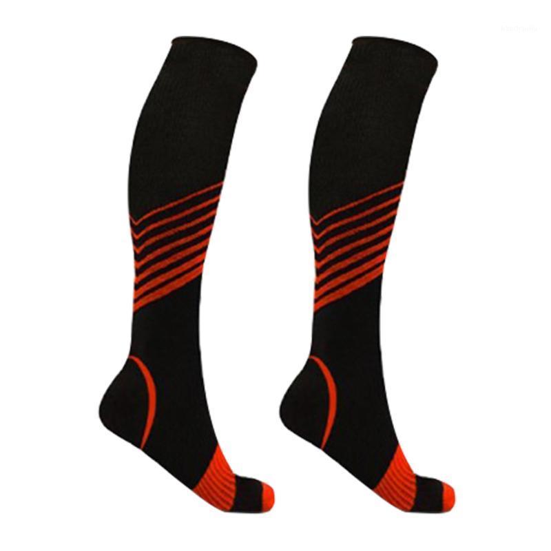Men Women Elastic Athletic Sports Leg Support Running Casual Cycling Stripe Pattern Hiking Compression Socks Long Tube Exercise1, Red
Men Women Elastic Athletic Sports Leg Support Running Casual Cycling Stripe Pattern Hiking Compression Socks Long Tube Exercise1, Red