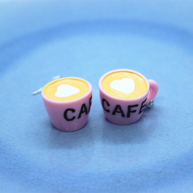 Funny Simulation Color Heart Shaped CAFE Mini Coffee Cup Earrings Women's Fashion Creative Hand-made Jewelry Personality Gifts
Funny Simulation Color Heart Shaped CAFE Mini Coffee Cup Earrings Women's Fashion Creative Hand-made Jewelry Personality Gifts