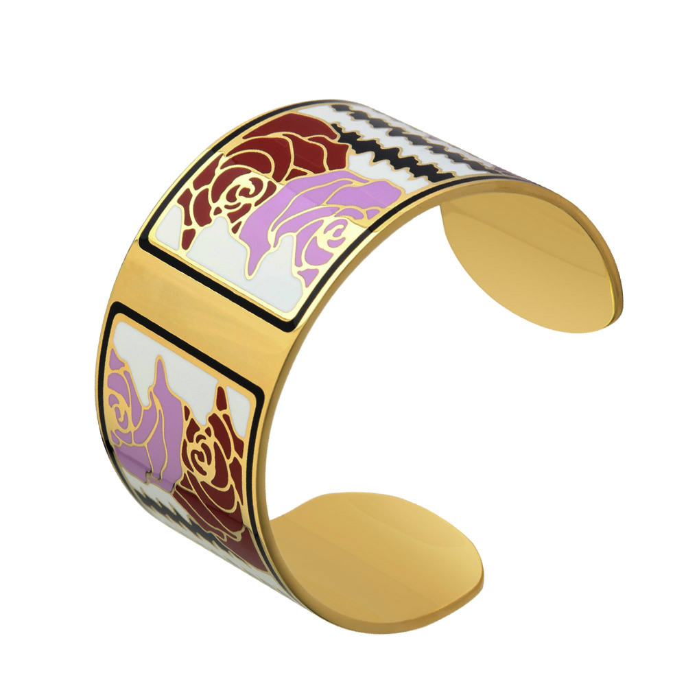VAROLE Rose Romantic Enamel Opening Bracelets&Bangles for Women Colorful Bracelet Jonc Cuff Love Pulseiras Feminina Jewelry
VAROLE Rose Romantic Enamel Opening Bracelets&Bangles for Women Colorful Bracelet Jonc Cuff Love Pulseiras Feminina Jewelry