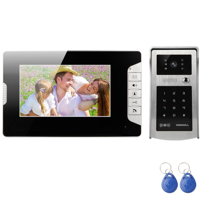 New 7inch Video Doorphone System Visual Intercom Doorbell High Definition Monitor ID Card And Password Unlock waterproof Camera
New 7inch Video Doorphone System Visual Intercom Doorbell High Definition Monitor ID Card And Password Unlock waterproof Camera