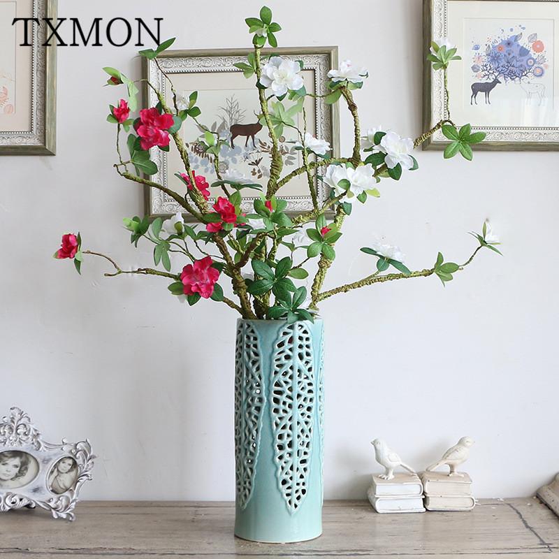 Home soft pack ten azalea simulation silk fake flower gardenia flower foam branch decoration classical soft random, White
Home soft pack ten azalea simulation silk fake flower gardenia flower foam branch decoration classical soft random, White