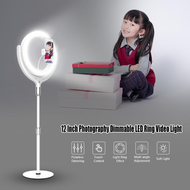 12inch LED ring light Selfie ring light with stand dimmable with phone holder for YouTube Vlog makeup video live streaming1
12inch LED ring light Selfie ring light with stand dimmable with phone holder for YouTube Vlog makeup video live streaming1