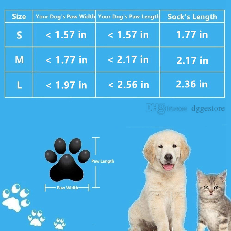 Cat Boots Shoes Soc Dog Apparel with Adjustable Waterproof Breathable and Anti-Slip Sole All Weather Protect Paws 6 Color Wholesale Only for Tiny Dogs