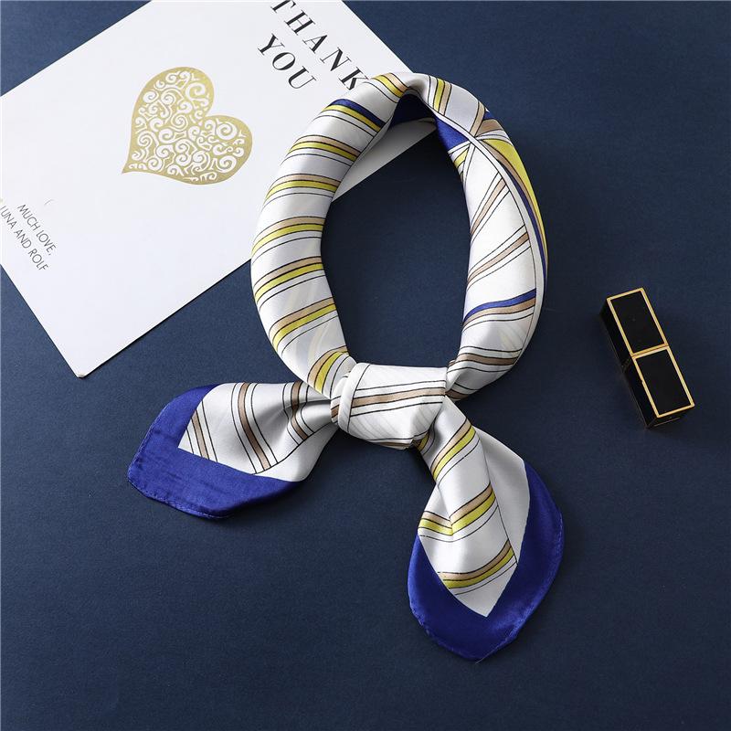 2021 New Women Square Silk Bag Scarf Fashion Striped Bandana Lady Foulard Head Band Female Small Shawls Hand Neckerchief Summer
2021 New Women Square Silk Bag Scarf Fashion Striped Bandana Lady Foulard Head Band Female Small Shawls Hand Neckerchief Summer