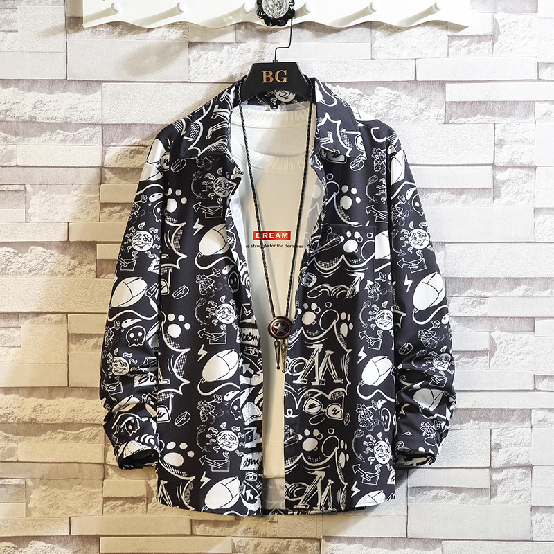 2021 New Men's Print Long Shirt Loose Streetwear Fashion Spring More Oversized M-5xl N4MR, C710 2
2021 New Men's Print Long Shirt Loose Streetwear Fashion Spring More Oversized M-5xl N4MR, C710 2