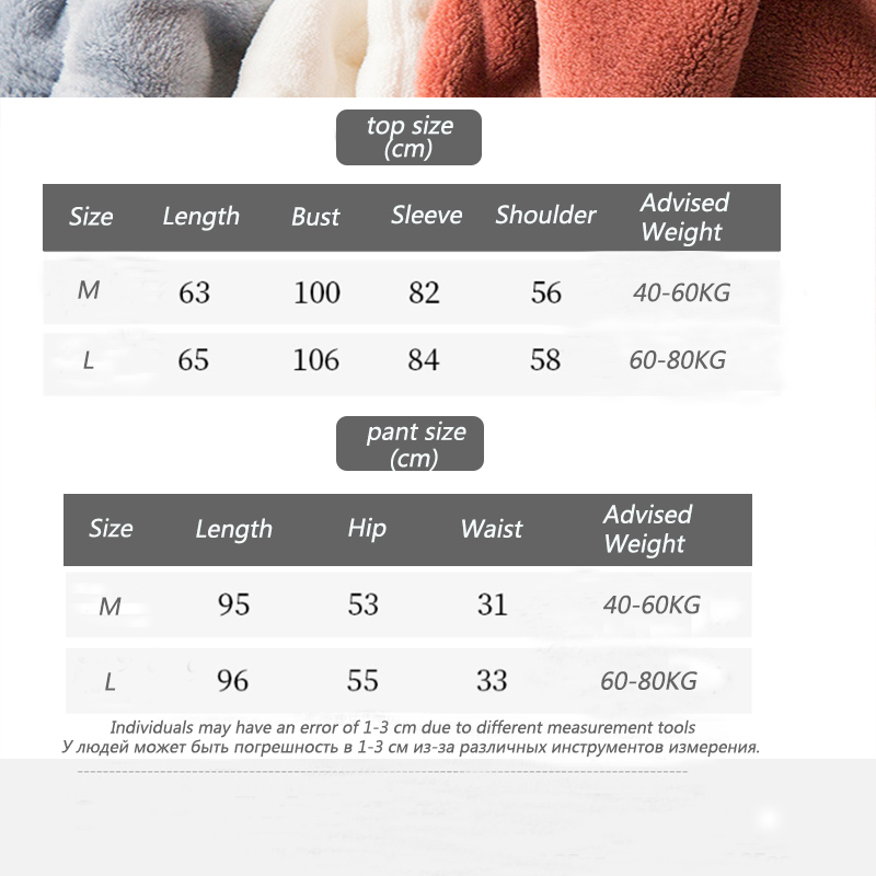 Women's Pajama Set Warm Flannel Pajamas Sleepwear Homewear Thick Winter Velvet Female Plush Pyjamas Suit Sweatshirt Hoodies 201113