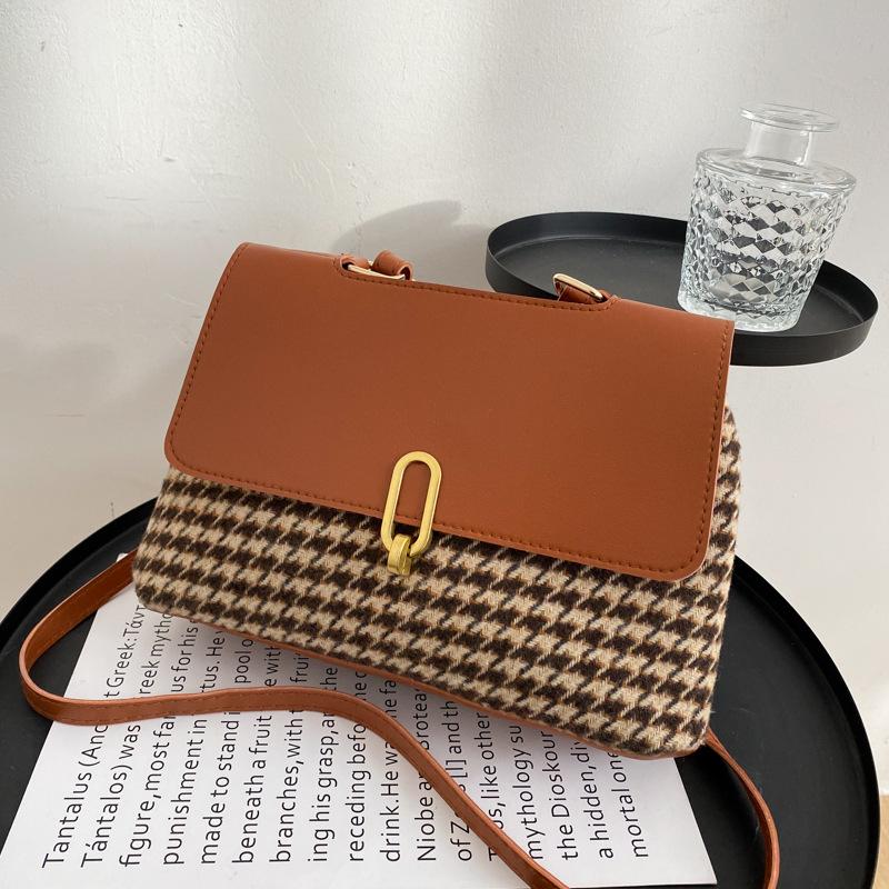 2021 New Women Shoulder Bag Fashion Houndstooth Autumn Winter Crossbody Messenger Bags for Woman Luxury Design Shopping Bag, Coffee
2021 New Women Shoulder Bag Fashion Houndstooth Autumn Winter Crossbody Messenger Bags for Woman Luxury Design Shopping Bag, Coffee