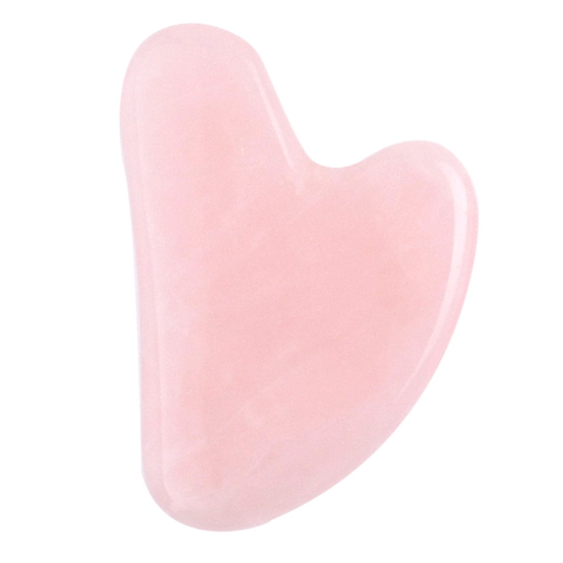 20pcs Natural Rose Quartz Gua Sha Board Pink Jade Stone Roller Body Facial Eye Scraping Plate Acupuncture Massage Relaxation Health Care