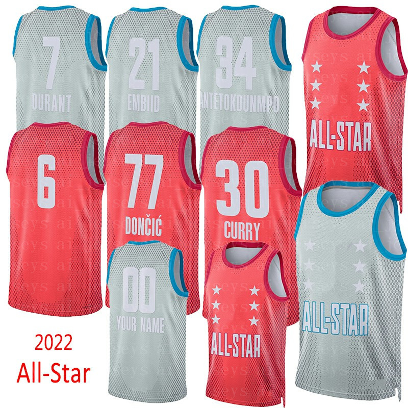 2022 All-Star Basketball Jerseys Stephen Durant Curry Jokic DeRozan Morant Young Embiid Antetokounmpo Irving Doncic Jerseys Shirt, Red
2022 All-Star Basketball Jerseys Stephen Durant Curry Jokic DeRozan Morant Young Embiid Antetokounmpo Irving Doncic Jerseys Shirt, Red
