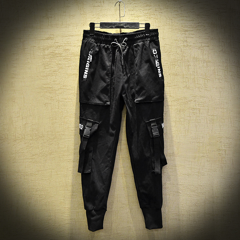 2021 New Men Multi-pocket Elastic Waist Design Harem Street Punk Hip Hop Casual Trousers Joggers Male Dancing Pant Lzei, Black
2021 New Men Multi-pocket Elastic Waist Design Harem Street Punk Hip Hop Casual Trousers Joggers Male Dancing Pant Lzei, Black